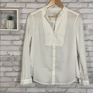 LOFT White Tunic 100% Cotton